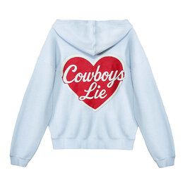 Boys Lie Cowboys Lie Terry Natural Racer Hoodie
