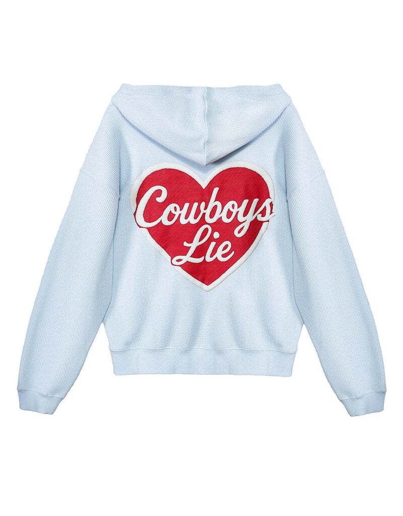 Boys Lie Cowboys Lie Terry Natural Racer Hoodie