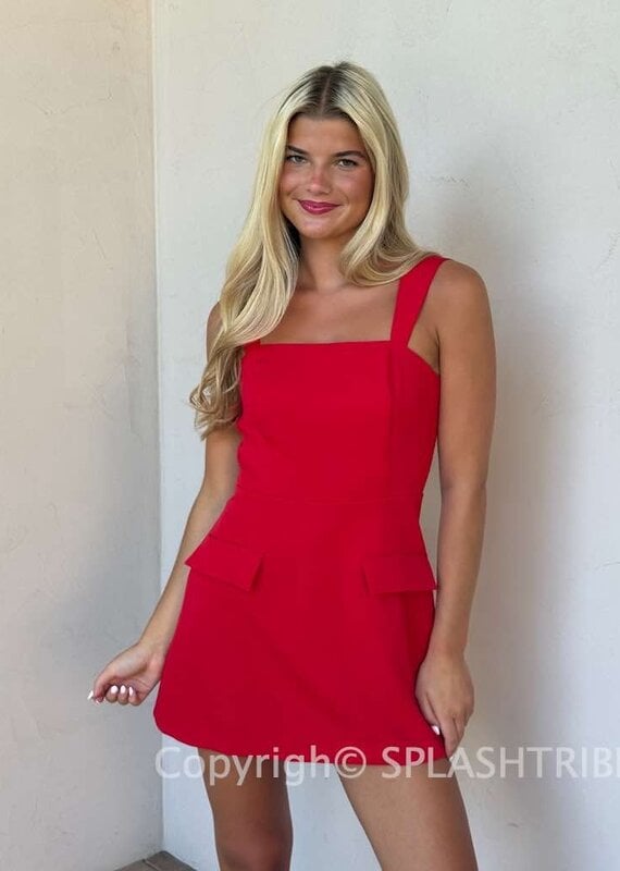 Christina Double Pocket Skort Mini Dress