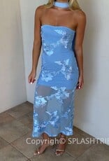 Demi Floral Embroidered Sheer Maxi Dress