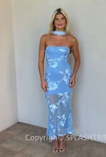 Demi Floral Embroidered Sheer Maxi Dress