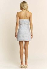 Tweed Edit Strapless Mini Dress