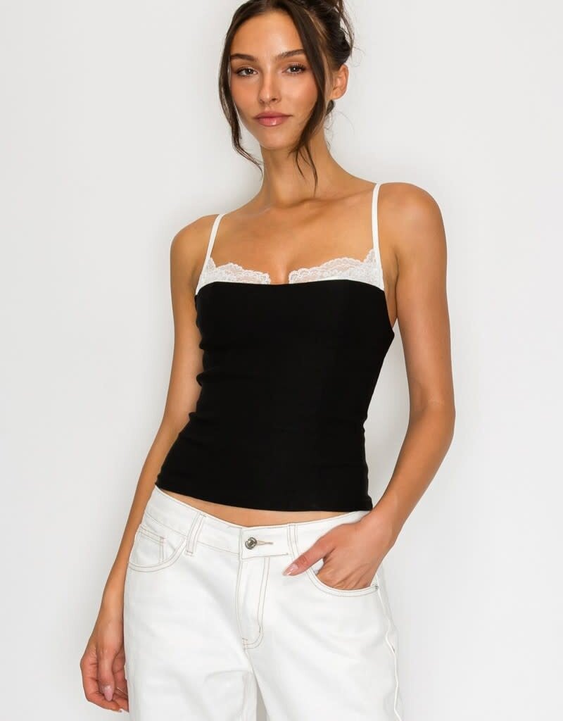 Felicity Lace Trim Cami Top