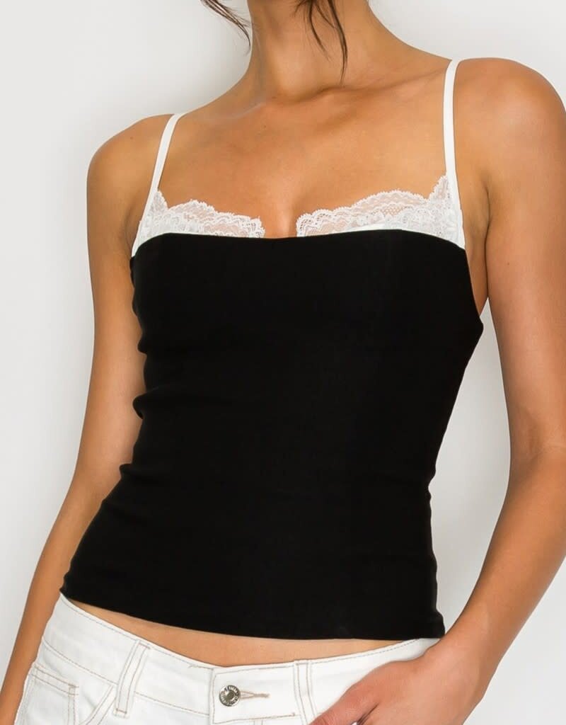 Felicity Lace Trim Cami Top