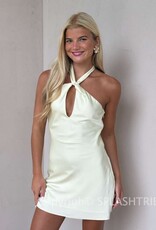 Nikol Keyhole Twist Front Mini Dress