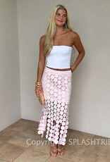 Luna Disco Circle Cutout Maxi Skirt