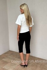 Minimalist Ruched Side T- Shirt