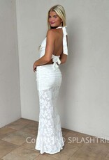 Plunge Cowl Neck Top Maxi Skirt Set