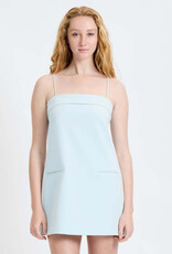 Azra Twill Foldover Strappy Mini Dress