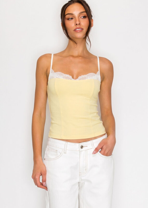 Felicity Lace Trim Cami Top