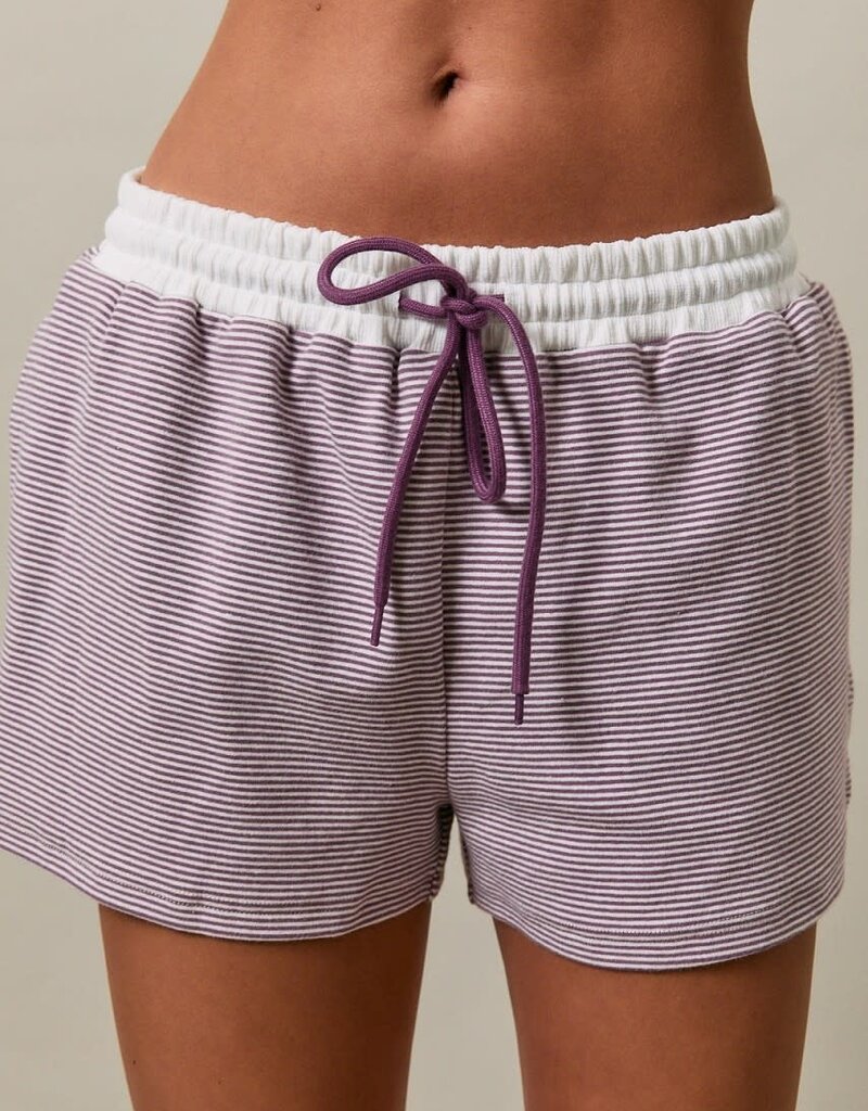 Mid Rise Stripe Shorts