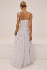 Maree Shirred Drop Waist Maxi Skirt