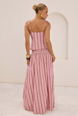 Maree Shirred Drop Waist Maxi Skirt
