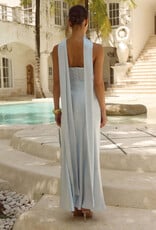 Elsa Strapless Scarf Maxi Dress