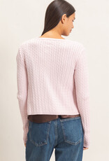 Cable Long Sleeve Buttoned Cardigan