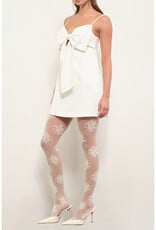Oversized Bow Structured Mini Dress