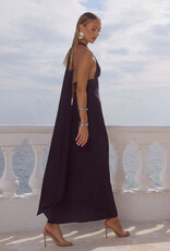 Sylvie Plunge V Neck Maxi Dress