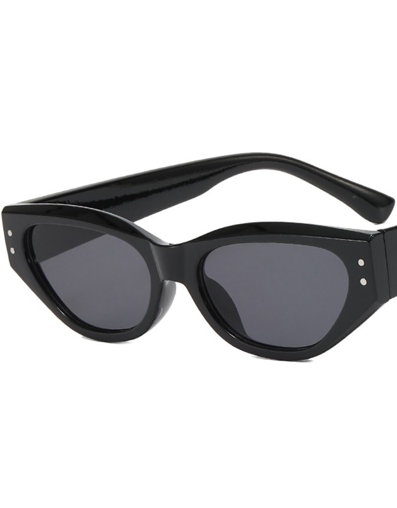Bessette Retro Sunglasses Grey Black