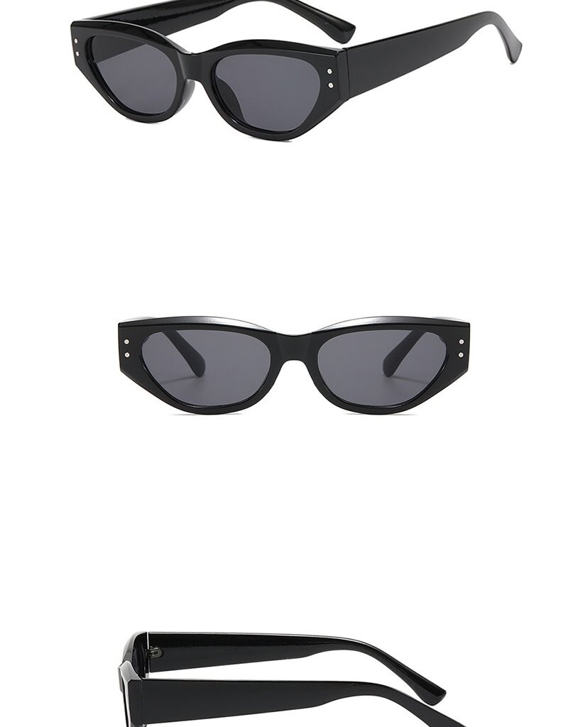 Bessette Retro Sunglasses Grey Black