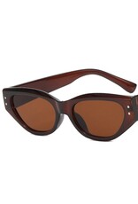Bessette Retro Sunglasses Coffee Brown