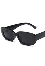 Small Frame Square Sunglasses Black Grey