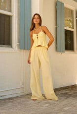 Marcella Ring Detail Flowy Crop Top