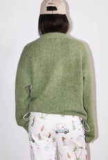 Two Tone Snap Collar Sweater