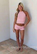 Riley Striped Micro Shorts