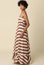 Audrey Cami Strap Striped Maxi Dress