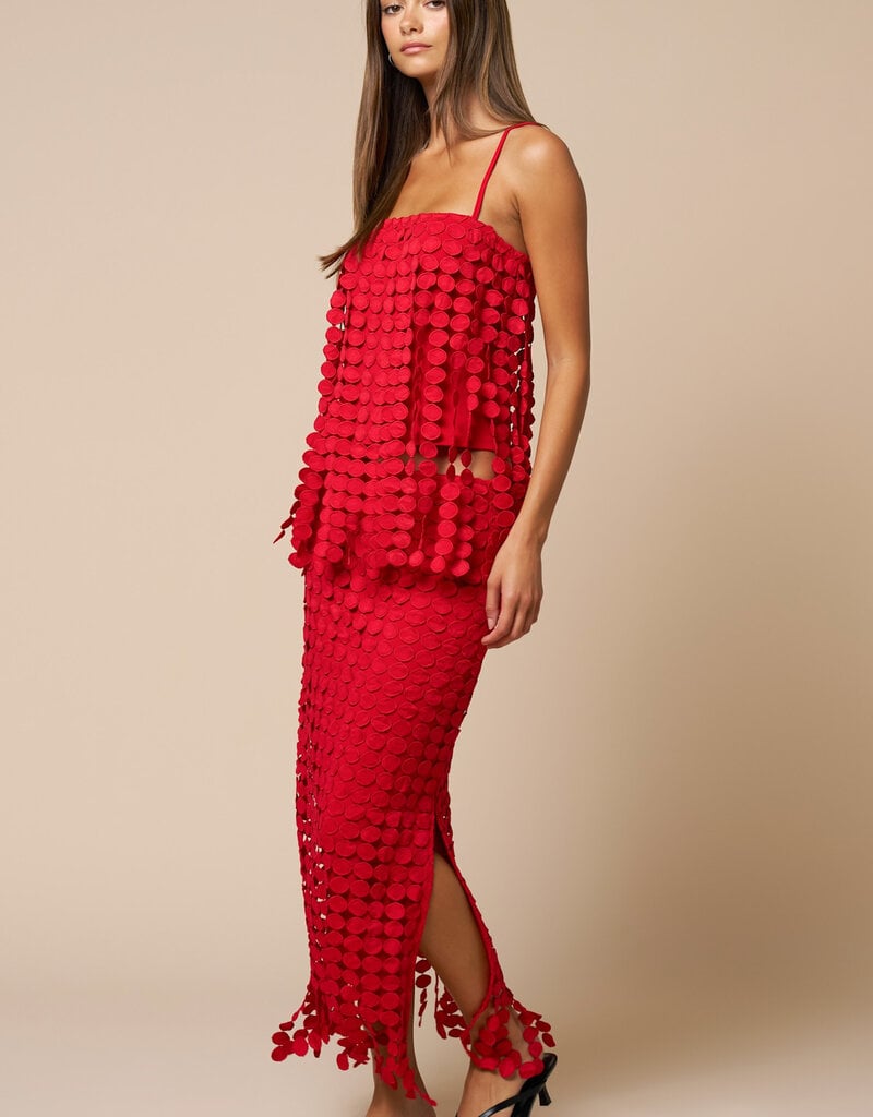 Krista Circle Drop Midi Skirt