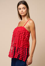 Krista Circle Drop Fringe Cami Top