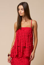 Krista Circle Drop Fringe Cami Top
