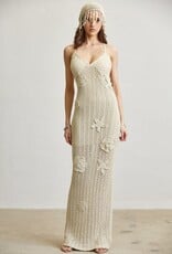 Delia Crochet Applique Maxi Dress