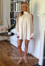 Celine Chiffon Long Sleeve Flowy Mini Dress