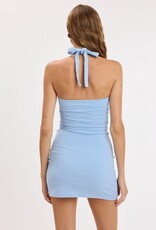 Natalie Halter Keyhole Bust Mini Dress