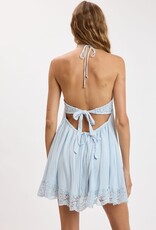 Sydney Lace Trim Tie Back Swing Mini Dress