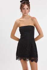 Juliette Strapless Lace Mini Dress