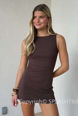 Fitted Sleeveless Shift Mini Dress