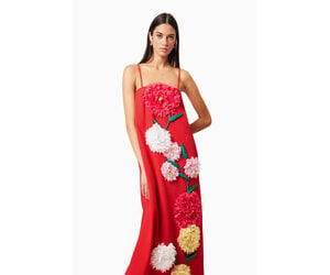 elliatt buttercup maxi dress Buttercup Embroidered Maxi Dress in Purple