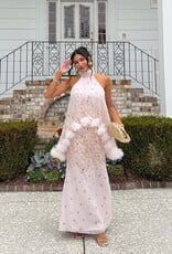 Elliatt Tulsia Floral Cape Maxi Dress Gown