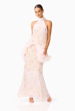 Elliatt Tulsia Floral Cape Maxi Dress Gown