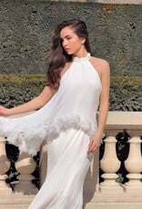 Elliatt Poppy Cape Layered Gown Maxi Dress