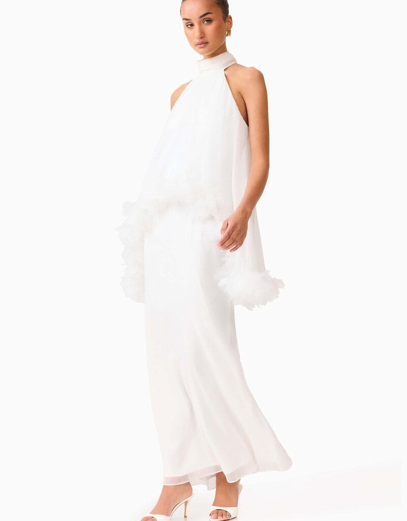 Elliatt Poppy Cape Layered Gown Maxi Dress