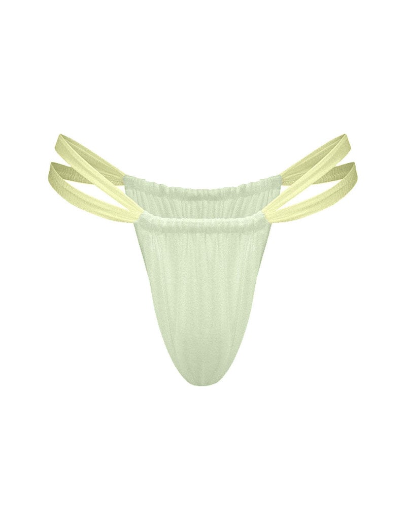Divino Seas Ailin Double Strap Ruched Bikini Bottom