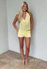 Maren Knit Paillette Halter Top