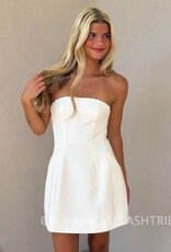 Poppy Strapless A Line Mini Dress