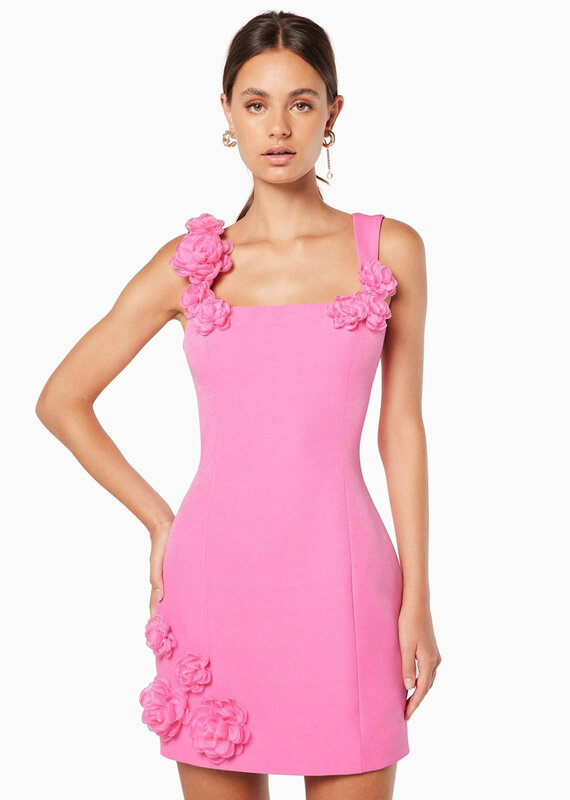 Elliatt Trompe 3D Floral Mini Dress