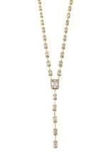 Jane CZ. Lariat Necklace