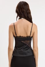 Devon Satin Lace Trim Cami Top