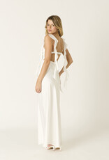 Jinea Satin Frill Maxi Dress